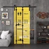 Sliding Barn Door  Industrial Furniture Shipping Container Design Door With Barn Door Hardware For Garage and Kitchen 210*80cm 6