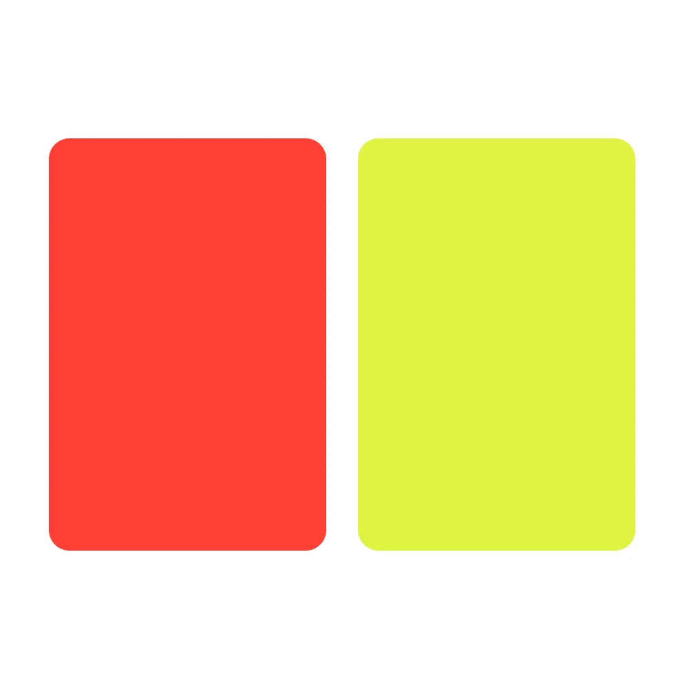 Soccer Referee Red Yellow Card Professional Fair Play Football Red And  Yellow Cards Record Sports Game Soccer Match Equipment - Soccer - AliExpress