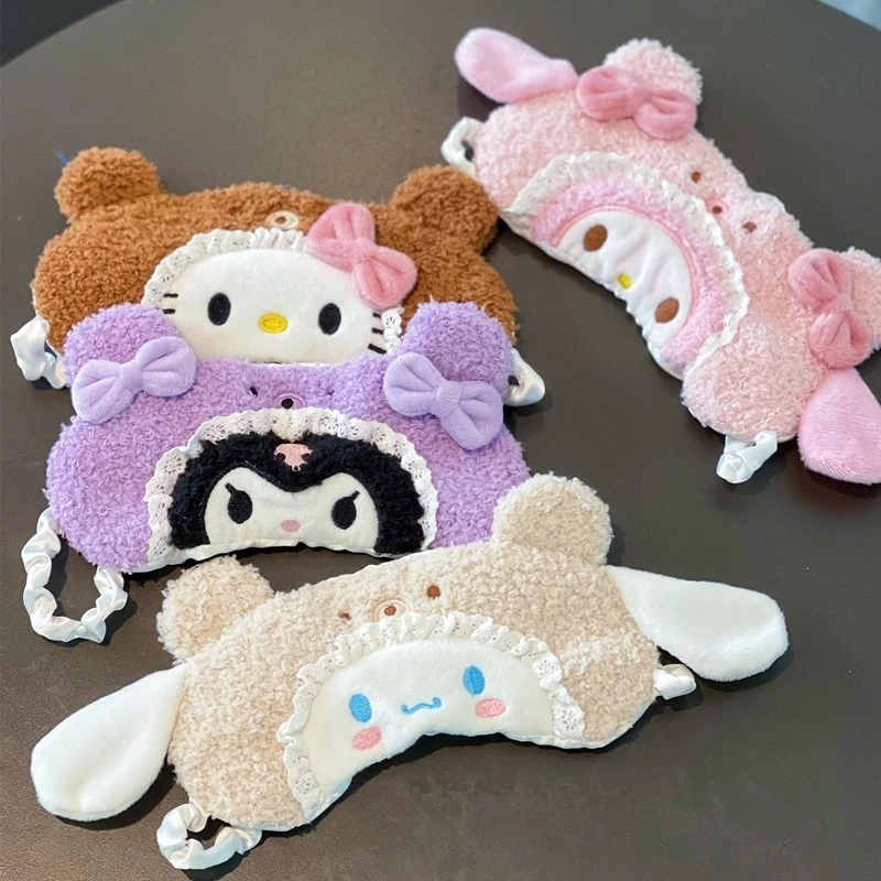 CuteAnimeEyeMaskKuromiMyMelodyPomPomPurinCinnamorollPlush