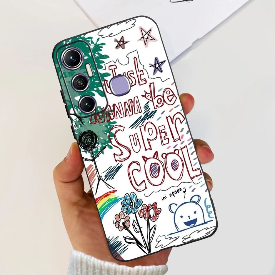 Cute Cartoon Flowers Silicone Soft TPU Phone Case - Enhanced Protection Bumper Cover