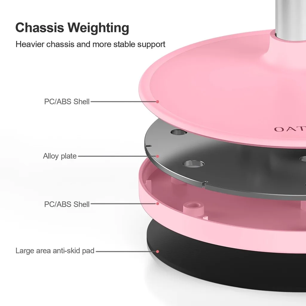 Eary Cute Bunny Phone Holder Height Telescopic Adjustable Desk Stand With 360 Rotatable Multi-Angle Bracket For Video Recording