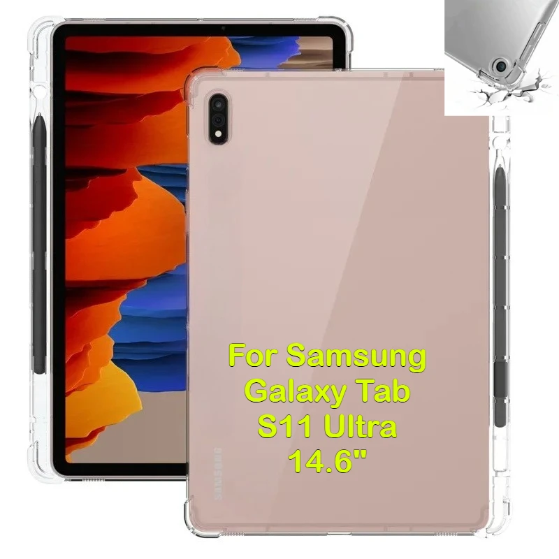 TPU Clear Tablet Case with Pen Slot and Enhanced Durability