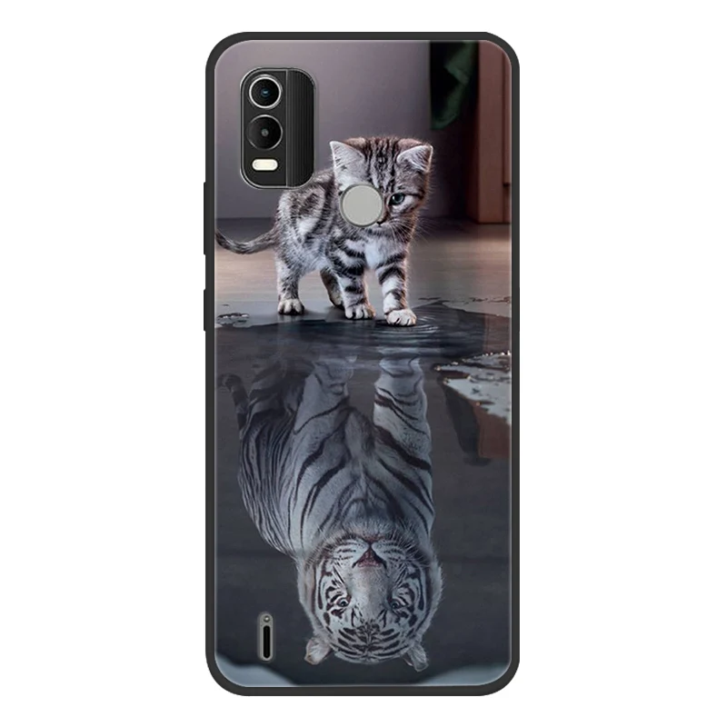 Nokia C21 Plus Black Silicone Soft Phone Case Cover