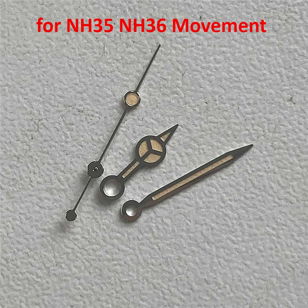 Watch Hands Green Luminous Three Pointers Needles for NH35/NH36/4R/7S Movement