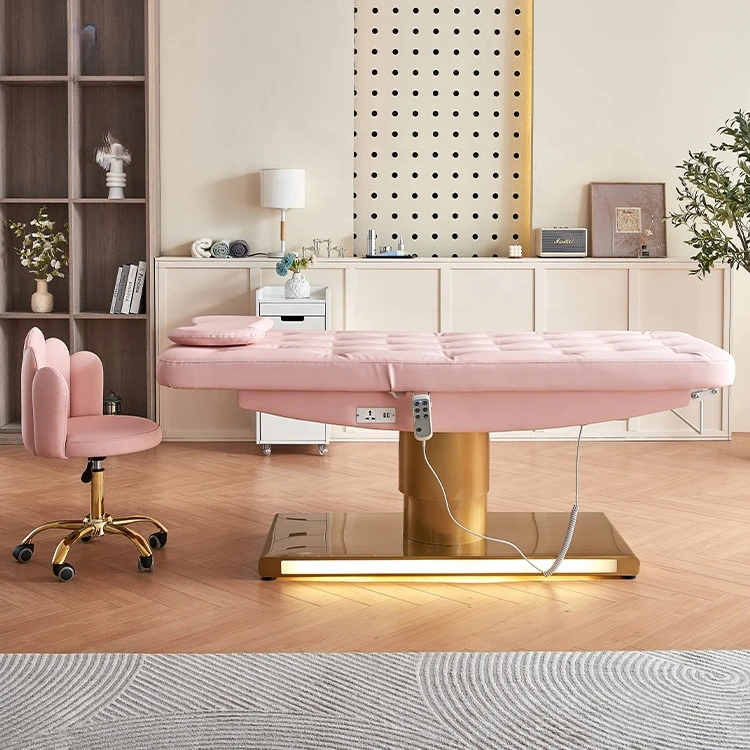 Custom 3 motors electric massage table Beauty Salon Spa Lash Beauty Facial Bed 3