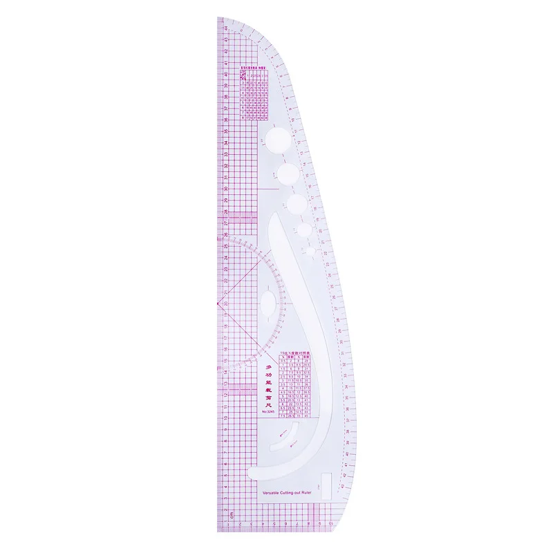 Description Picture 3 of item8/7/6/5pcs Metric Clothes Curve Sewing Ruler Drawing Stencil Making Grading Curve Rule Pattern Making Accessories Making