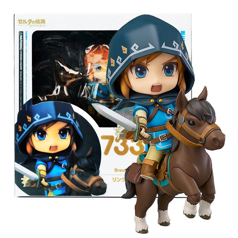 The Legend Of Zelda Breath Of The Wild Figures 733-Dx Link Action Figure Collezione Pvc 10Cm Zelda Model Toys For Children'S Gifts