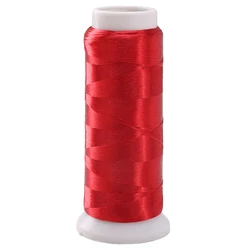 Vibrant Nylon Silk Cord for Handmade DIY Crafting and Hairpin Accessories (Dark Red)