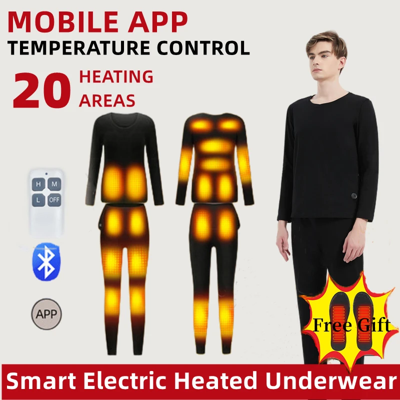 Winter-Heating-Underwear-Suit-USB-Battery-Powered-Electric-Heated-Tops ...