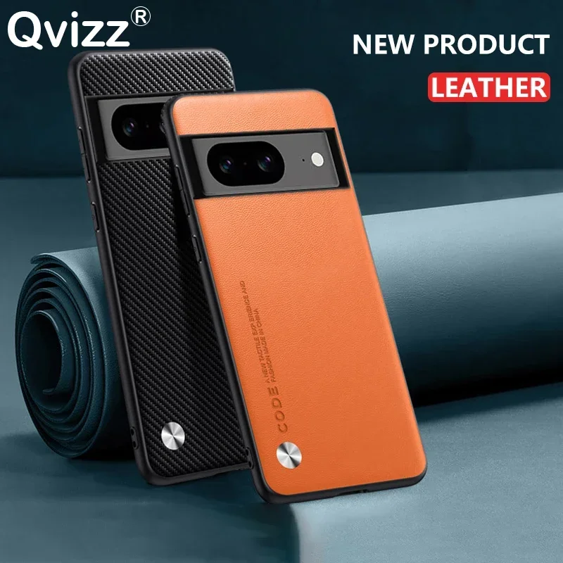 Leather Carbon Fiber Silicone Protective Phone Cover