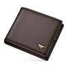 Septwolves Luxury Brand Men Wallet Original Genuine Leather Slim Bifold Card Holder Purse Wallet 5