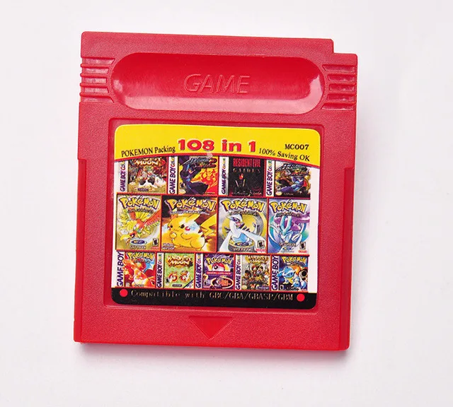 GBC GBA NDS Game Cartridge Card 61 In 1 108 In 1?Colourful For Video Game Console Classic Card