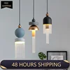 Nordic Modern Glass Pendant Lamp Bedroom Bedside Living Room Dining Room Kitchen Bar Led Light Island Platform Lighting Hanging 1