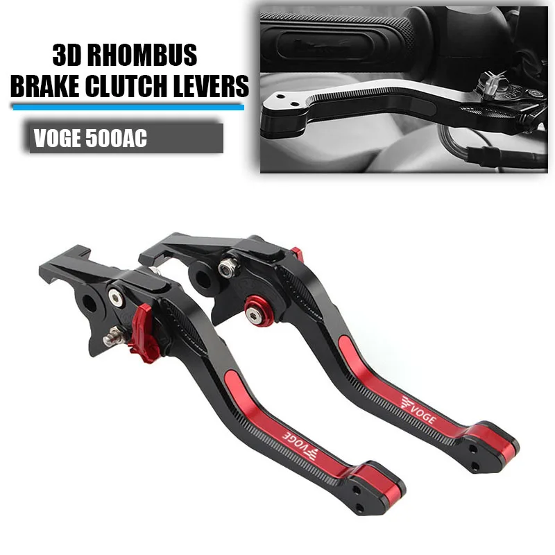 

For LONCIN VOGE 500AC VOGE 500 AC Motorcycle 3D Rhombus Brake Clutch Lever