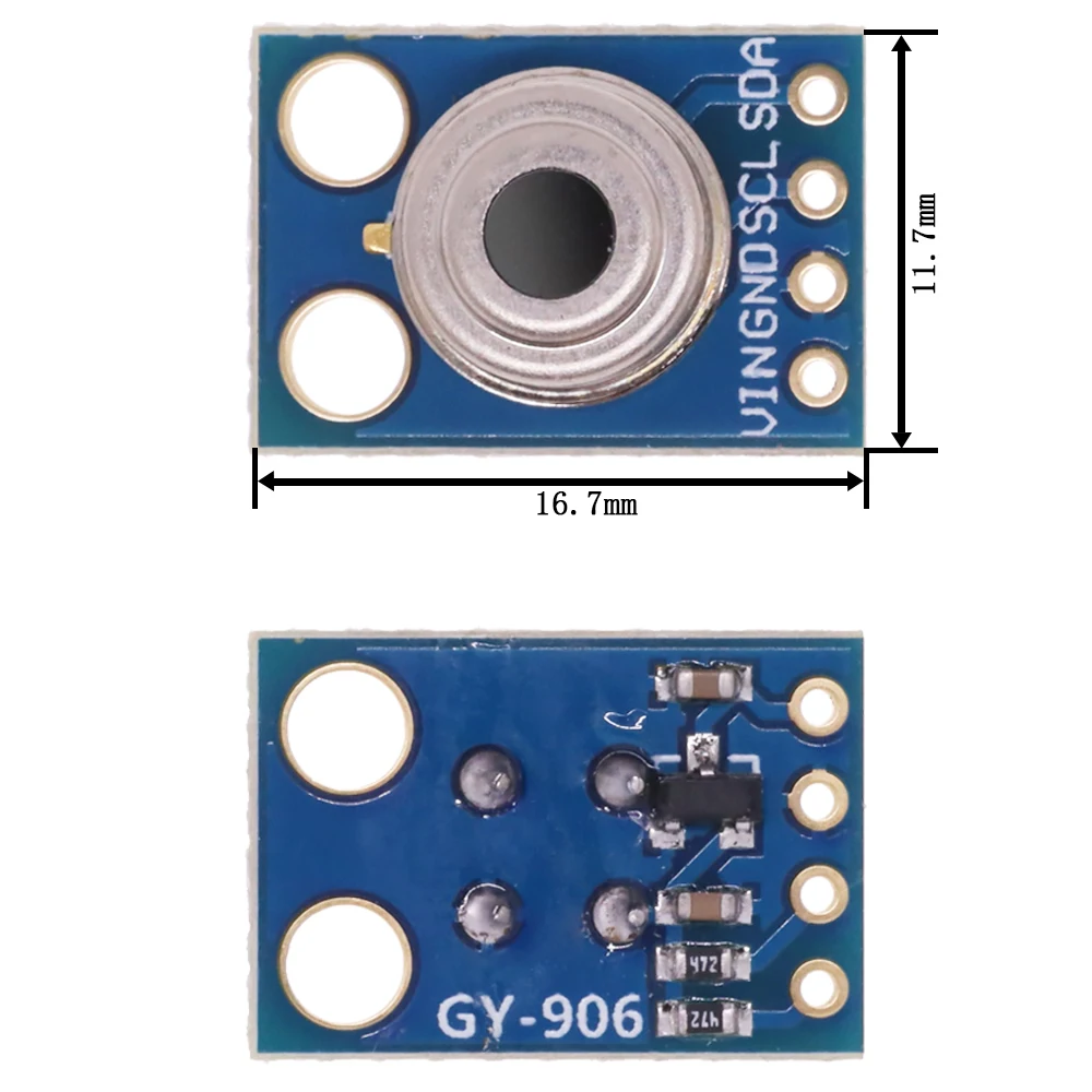 DIY Temperature Thermal Gun  MLX90614 Contactless Infrared Temperature  Sensor with Arduino 