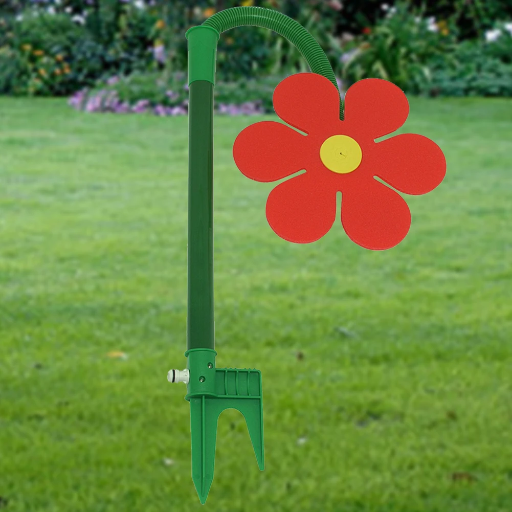 Yard Spin Sprinklers Cute Flower Shape Watering Sprinkler 720° Rotating Dancing Daisy Water Spray Lawn Irrigation Tool Decor