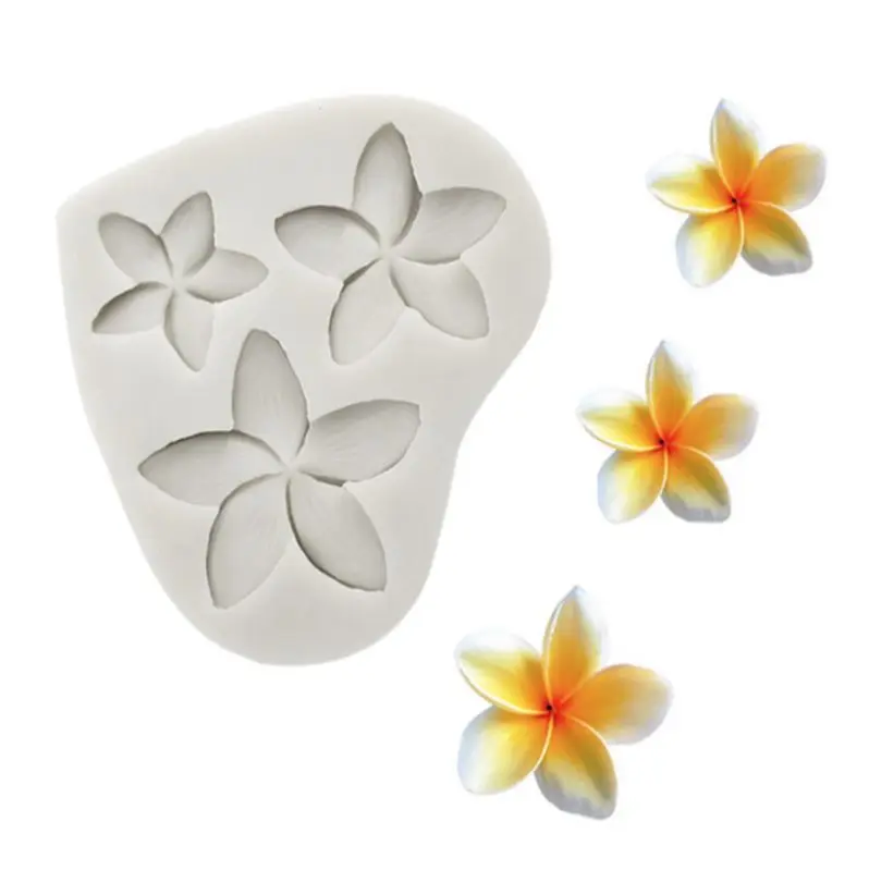 Frangipani-Molde de silicona con forma de flor, herramienta para decoración  de tartas, azúcar, chocolate - AliExpress Hogar y jardín