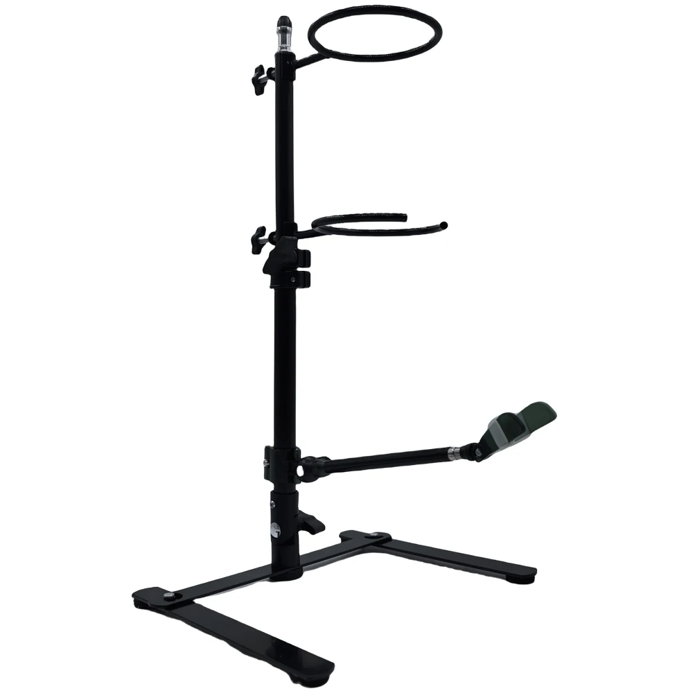 Regulowany stojak na pistolet natryskowy z uchwytem na lejek do farb do przechowywania akcesoriów do malowania samochodów, wspornik na stół roboczy