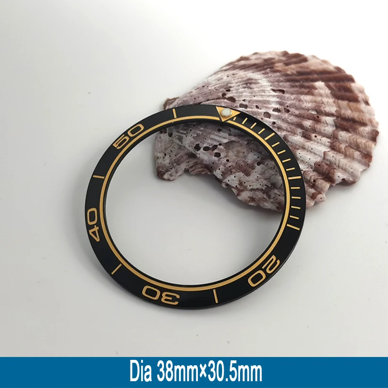 Mod 38 mm * 30,5 mm schräger Keramik-Lünetteneinsatzring, passend für Seamaster-Stil für SKX007 SKX009 SRPD Herrenuhr-Lünetteneinsatz – Detail 2