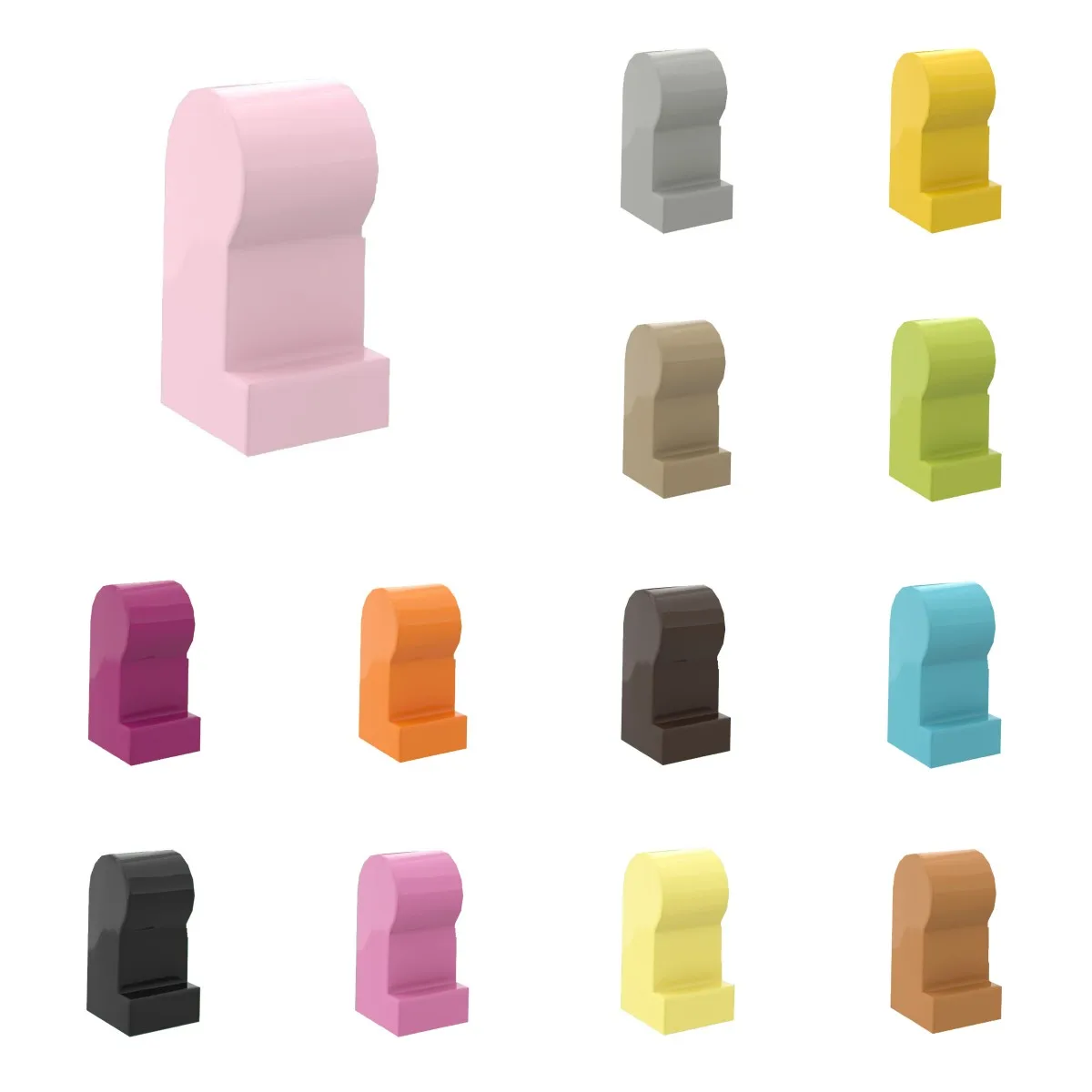 971 빌딩 블록 부품용 DIY MOC, 신체 부분 다리, 오른쪽, 50 개