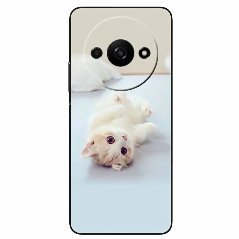 Animal Design Black Silicone Protective Case - Cool Wolf Edition