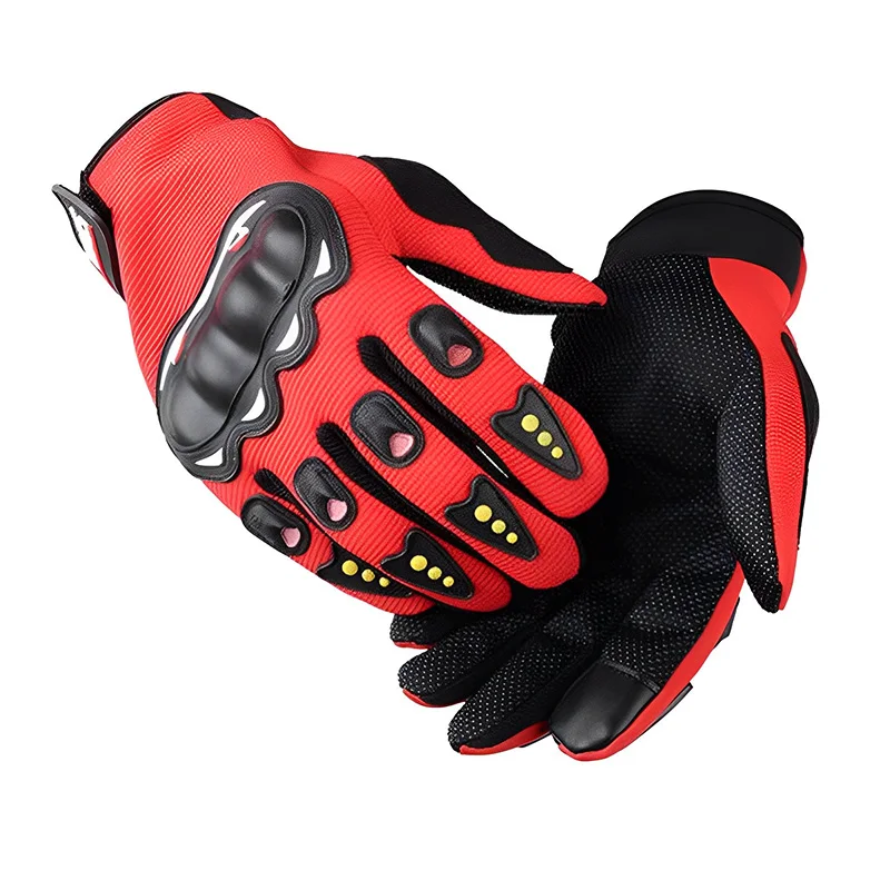 Motorcycle Gloves Breathable Full Finger Racing Hard Shell Gloves Outdoor Sports Protection Riding Cross Dirt Bike Gloves 6