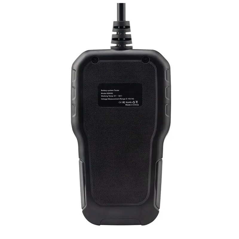 KW650 Battery Tester High Precision Color Screen 6V to 12V Car Motorcycle Battery Car Lawn Mower Imported Chip Battery Tester 2