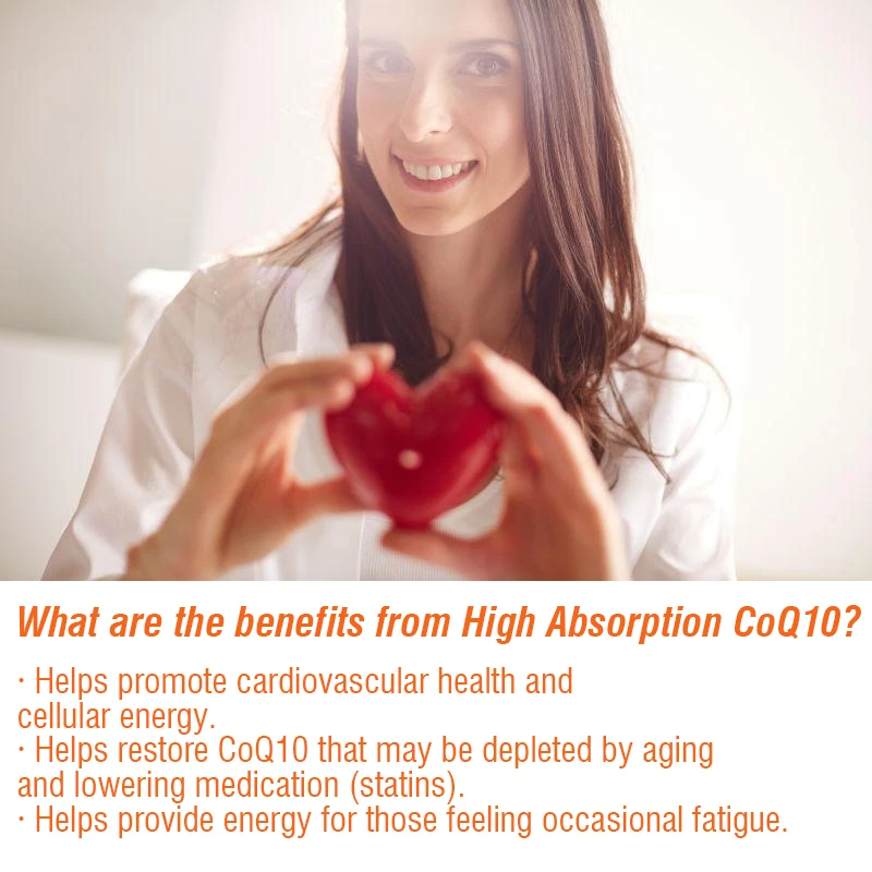 Highly Absorbable Coenzyme Q10 with Black Pepper Extract Gluten-Free Naturally Fermented Premium Formula