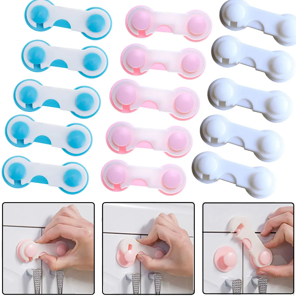 Child Security Protective Device Kids Box Drawer Cupboard Cabinet Wardrobe Door Fridge Safety Lock