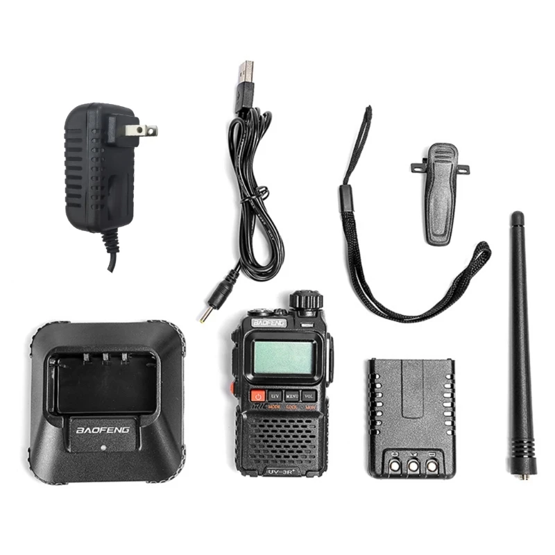 Walkie-Talkies for Adults Long Range 2-Way Radio VHF/UHF Handheld-Radio  BF-UV-3R Drop Shipping AliExpress