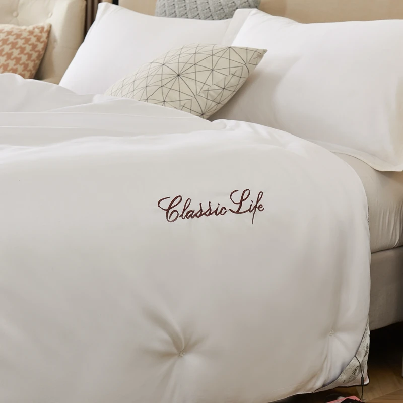 100% Natural Mulberry Silk Comforter Luxury Queen King Size Duvet Summer Winter Thick Blanket Quilt Single Couple Bedding Filler 2