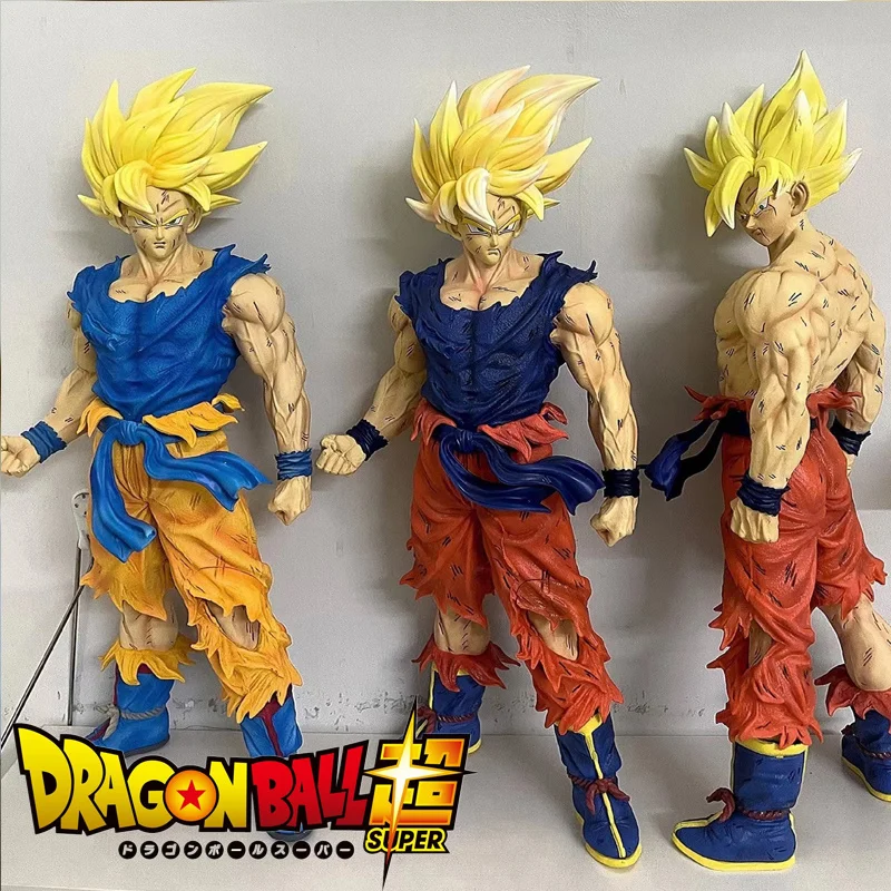 

45cm Dragon Ball Z GK Son Goku Figure GK Super Saiyan Action Figure Plus Base PVC Anime Collection Statue Model Figurine Toys