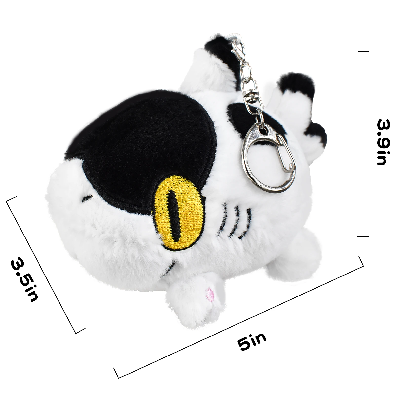 Sharkitty Plush Keychain Cute Penguin Cartoon Key Ring Plush Doll Pendant  Kawaii  Luggage Pendant 6