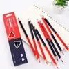 12pcs/box Double Ended Colored Wooden Pencils Pre-Sharpened 2B Red and Blue Pencils Checking Pencils for Checking Map Coloring 1