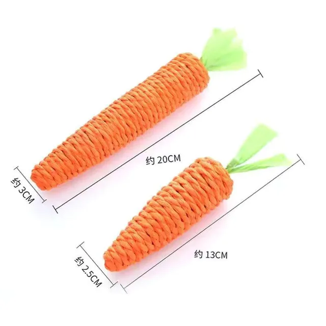 2024 New Cat Toys Sound Carrot Cuddle Cat Stick Since Fun Fun Cat Teething Stick Anti-bite Cat Scratch Board Pet Supplies 5