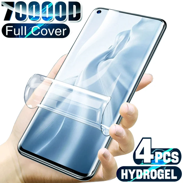 4Pcs Full Cover Hydrogel Film On The For Xiaomi Redmi Note 10 9 8 7 11