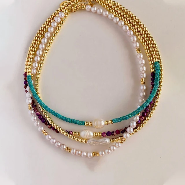 KKBEAD Necklace for Women Choker Natural Pearl Necklaces