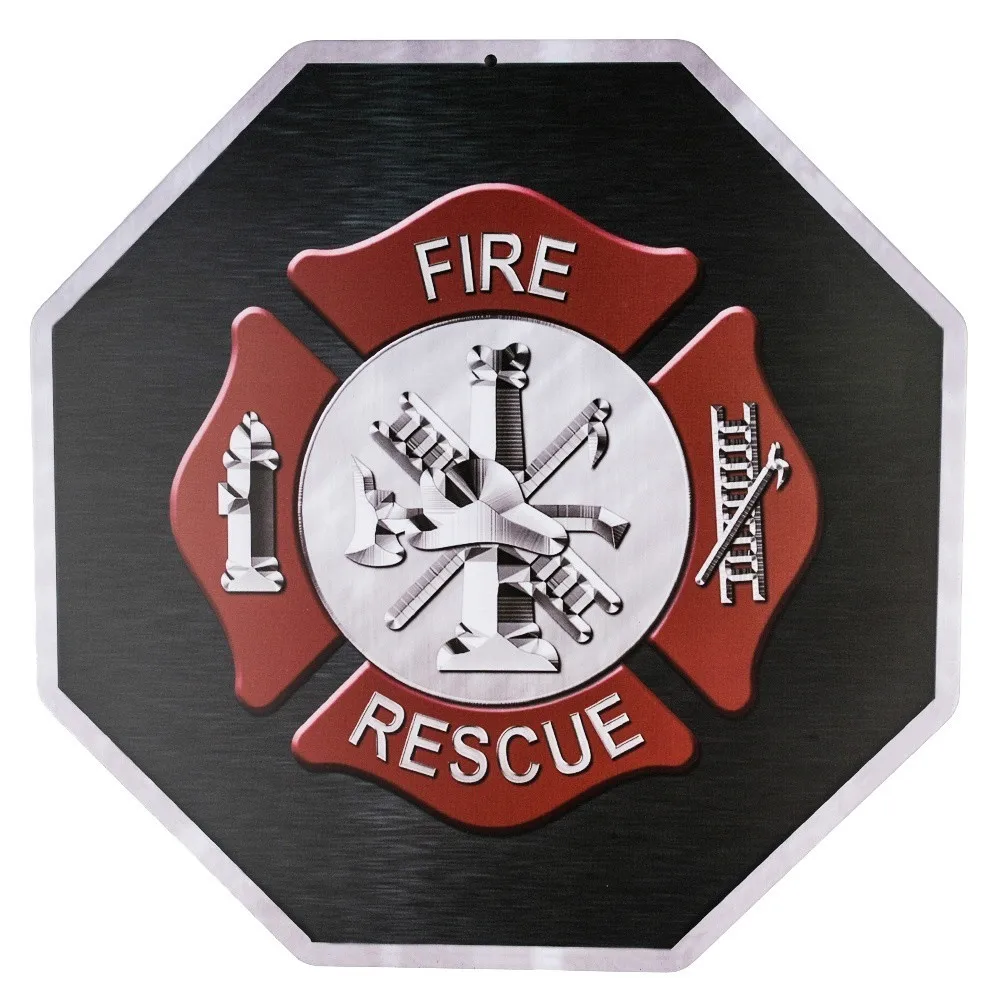 Decor Signs Fire Rescue Wholesale Metal Novelty outdoor/indoor Sign | Дом и сад