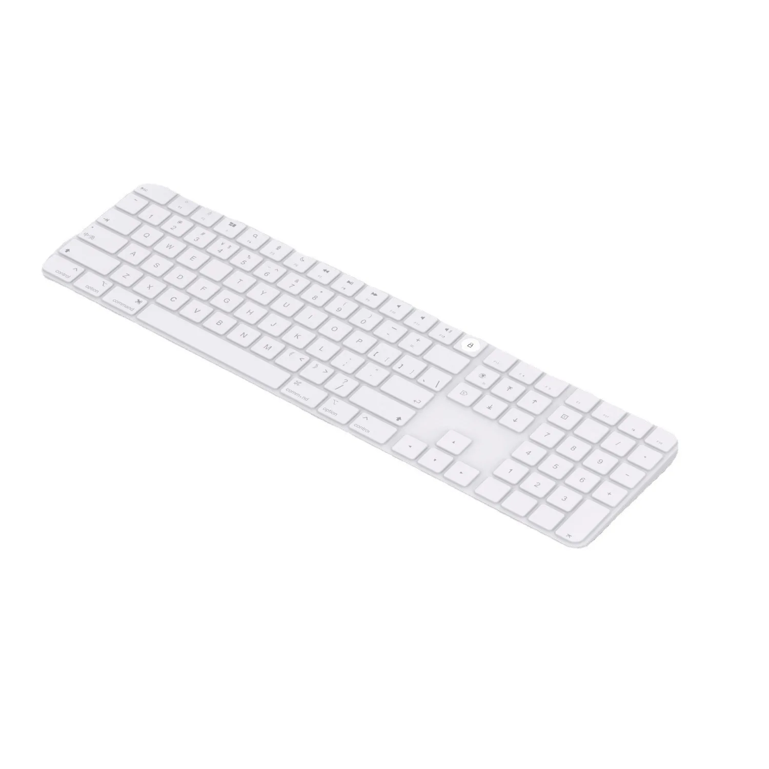 compatível com apple macbook imac inteligente teclado magic mouse touch id com teclas numéricas silicone capa protetora teclado