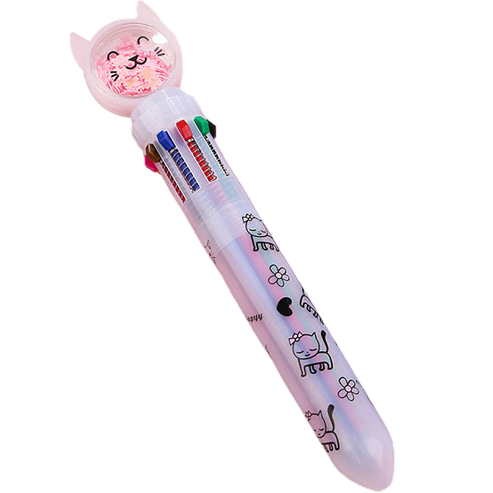다색 개폐식 볼펜, 사무실 학교 용품, 학생용, 가볍고 휴대하기 쉬운 선물