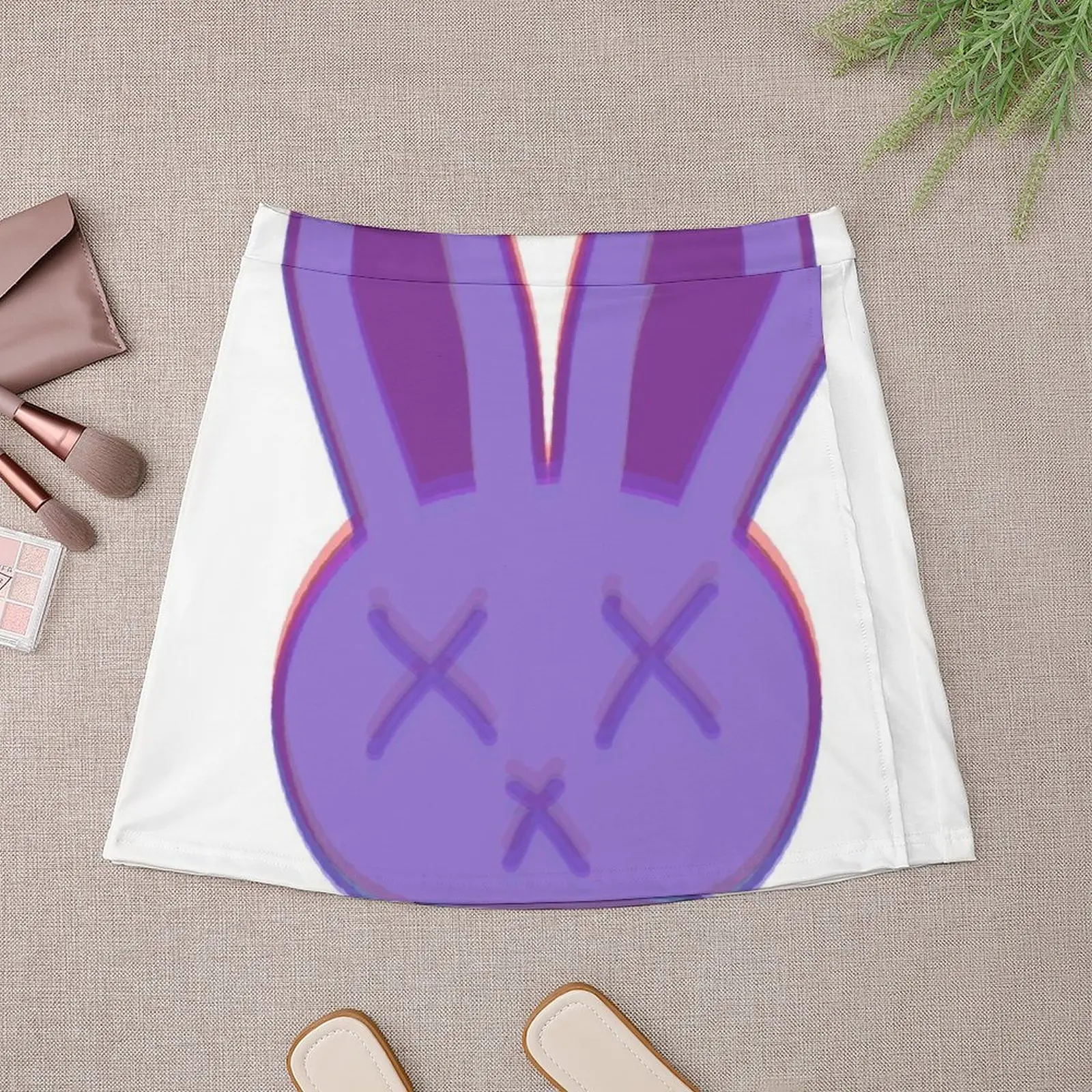BUNNY HEAD Mini Skirt elegant social women's skirts kpop clothes for women