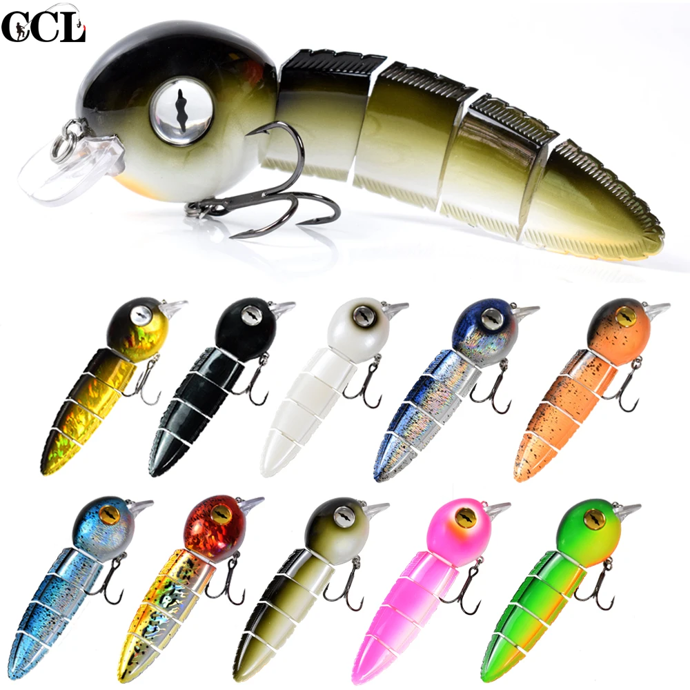 

152mm 42.6g Sinking Multi Jointed Fishing Lures Floating 40g Tadpole Durable Fiber Link Swimbait Fishing Tackle Bait Wobblers