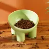Non-Slip Cat Bowl Pet Water Food Feed Dog Bowls 45° Inclination Stand Feeders Tall Cat Bowl Anti-dumping Pet Feeding Supplies
