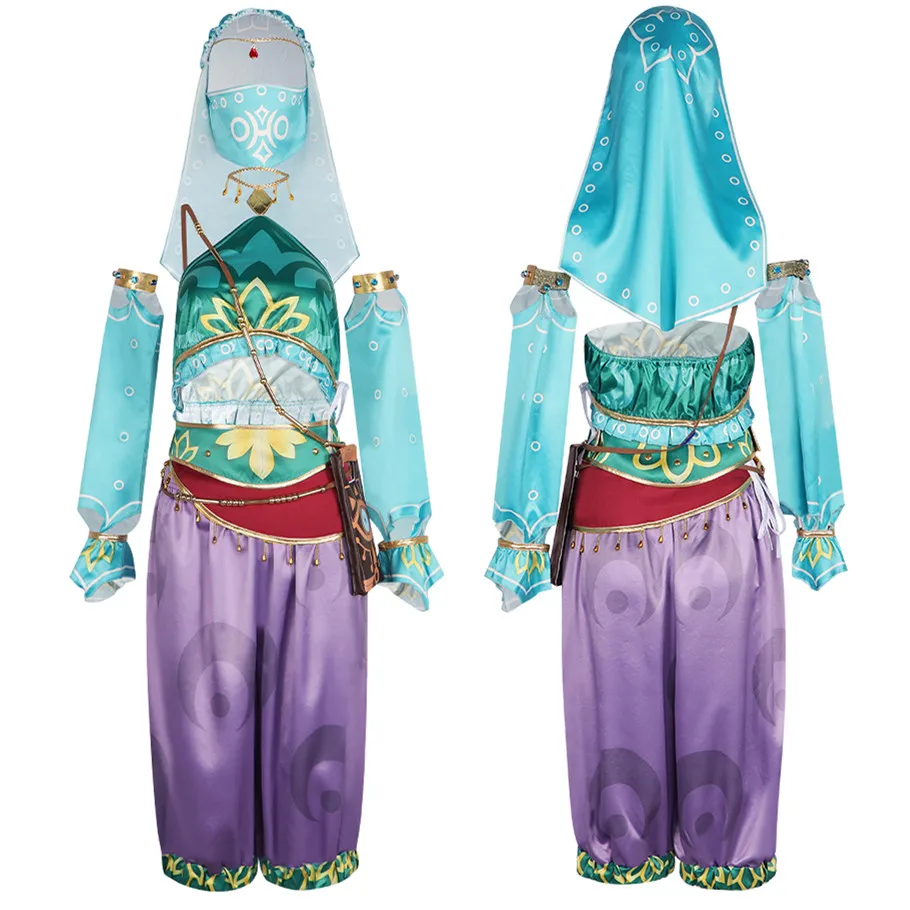 

CosDaddy Tears Kingdom Princess Cosplay Costume Adult Women Shirt Pants Mask Suits Halloween Carnival Costume