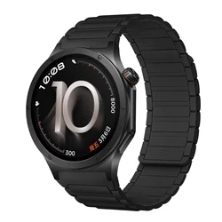 Magnetic Silicone Strap - 22mm Sport Band Bracelet for Realme Watch S S Pro (02 black)