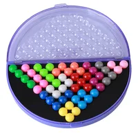 Classic puzzle pyramid plate IQ pearl logical mind game Brain Teaser educational toys for children  beads  MU838744 2