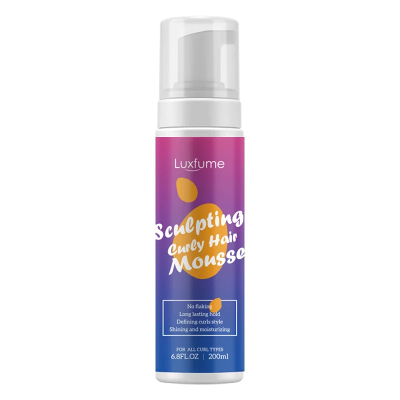 200ml Hair Styling Mousse Long Lasting for Styling Curly Strong Hold Hair Mousse for Wigs Curl Treatment Olive Oil Spray