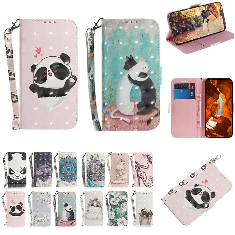 

Stand Flip Wallet Case For OPPO Reno 11F 10 9 8 8T 8Z 7z 7 11 Pro Plus 4G 5G 7 Lite reno 10 11 5G 3D Protect Phone Cover
