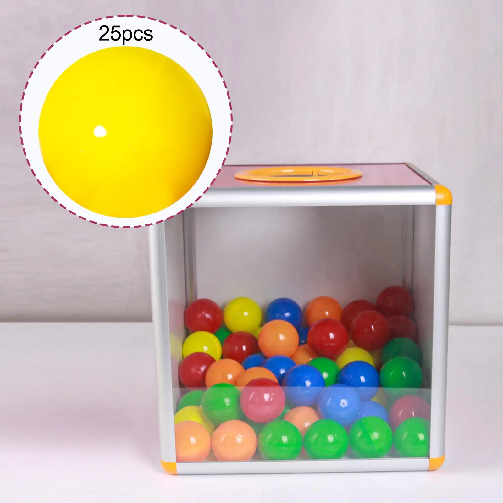 25x Bingo Ball Durable Replacement Fitments Lottery Balls Raffle Balls for Entertainment Market Traveling Household Camping