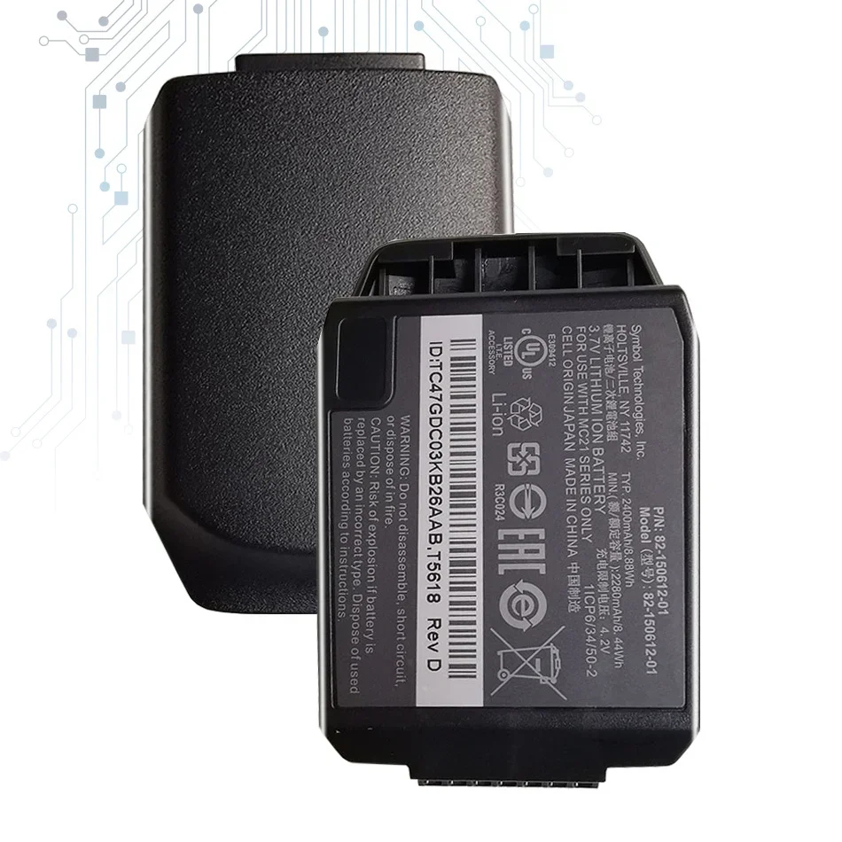 

Battery 82-150612-01 2400mAh for Symbol Zebra for Motorola MC2100 MC2180 MC21 Batteria